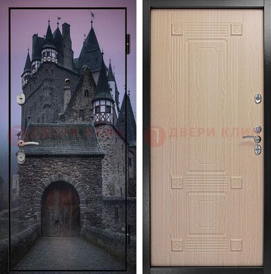 Входная металлическая дверь с фотопечатью замка ДФ-38 в Кудрово