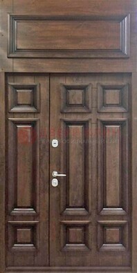 Классическая входная дверь с верхней фрамугой ДФГ-15 в Волгограде