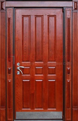 Красная входная дверь для улицы с МДФ ДМ-532 в Волгограде