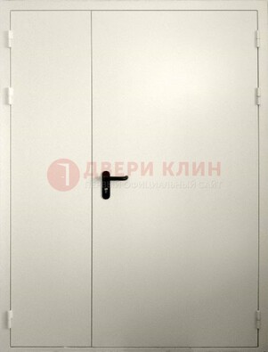 Белая противопожарная двупольная дверь ДПМ-02/60 в Волгограде