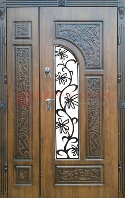 Морозостойкая металлическая парадная дверь ДПР-12 в Волгограде