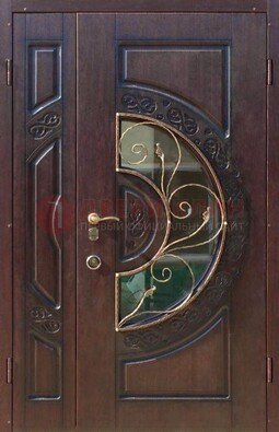 Полуторная железная дверь Винорит в классическом стиле ДСК-272 в Волгограде