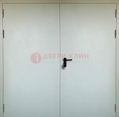Белая металлическая противопожарная дверь ДТ-8 в Волгограде