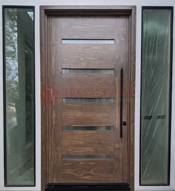 Железная дверь с виноритом и фрамугами ДВТ-189 в Волгограде