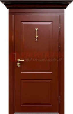 Красная железная дверь винорит для частного дома ДВТ-251 в Волгограде